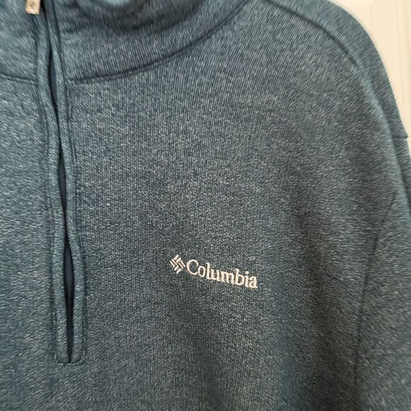 Men Columbia Great Hart Mountain III Half-Zip Pullover in Night Wave Heather XL - Picture 4 of 8